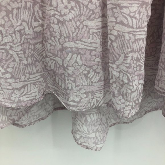 Wilfred Aritzia Broadway Lilac / White Birch printed bustier tiered maxi dress - Picture 6 of 16